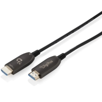 Кабель мультимедийный HDMI M to HDMI M 50.0m V2.1 8K60Hz AOC 48Gbps black Digitus (AK-330126-500-S)