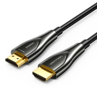 Кабель мультимедийный HDMI M to HDMI M 80.0m 4K60Hz fiber optic black Vention (ALSBAF)