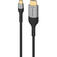 Кабель мультимедийный USB-C to HDMI M 1.8m grey Promate (mediacord-8k.grey)