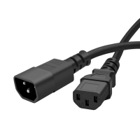 Кабель питания C13 to C14 1.8m 0.75mm2 black ColorWay (CW-CBP087-BK)