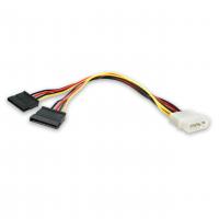 Кабель питания Molex to 2xSATA 0.2m Patron (CAB-PN-2SATA-POW)
