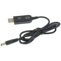 Кабель питания USB to DC 5.5x2.1mm 12V 1.0m Dynamode (DM-USB-DC-5.5x2.1-12V)