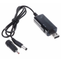 Кабель питания USB to DC 5.5x2.5mm + 3.5x1.35mm 9V-12V 0.8m 18W Kingda (KD-USB-DC9/12)