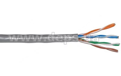 Кабель вита пара DCG UTP CAT 5E 4P 0,50 мм CCA UTP cat 5E 4PR (0,50мм) CCA PVC 100 м = 1 бхт