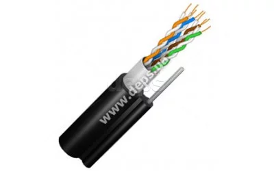 Кабель вита пара FinMark FTP CAT 5e 4Р 24AWG самонесучий FTP CAT5e 4P 24AWG  PE-M B 305m Drum