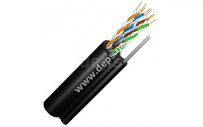 Кабель вита пара FinMark UTP CAT 5e 4P 24AWG самонесучий UTP CAT5e 4P 24AWG PE-M B 500m Drum