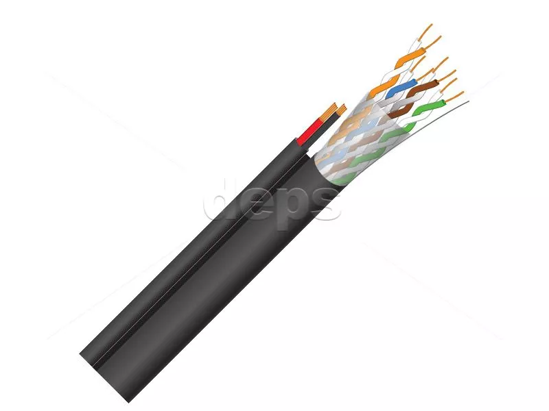 Кабель вита пара FinMark UTP CAT5e 4P 24AWG-2x0.75 power 305 м зовнішній
