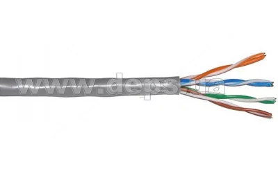 Кабель вита пара Step4Net UTP CAT 5 4P 0,45 мм UTP cat 5E 305м=1 бхт (0,45мм)