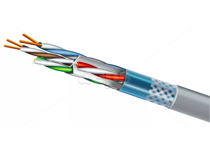Кабель вита пара ЗЗКМ (ЗЗЦМ) Category 6 SF/UTP 4х2х23 AWG Кабель витая пара ЗЗКМ (ЗЗЦМ) Category 6 SF/UTP 4х2х23 AWG (72600) 500м=1бхт