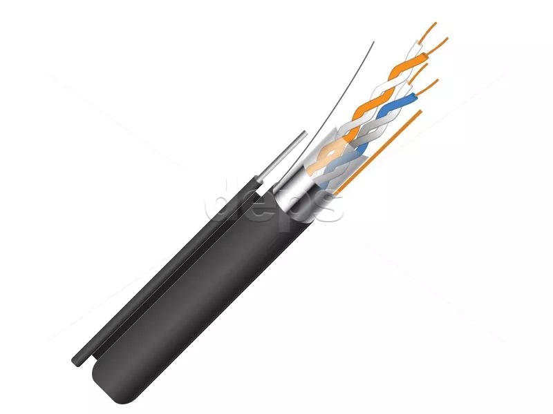 Кабель витая пара FinMark FTP CAT5e 2P наружный самонесущий
