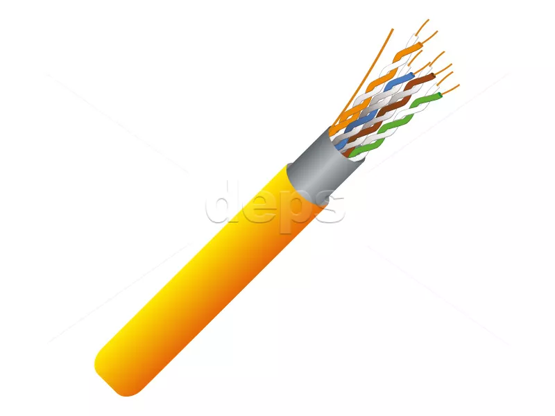 Кабель витая пара FinMark FTP CAT5e 4P 24AWG LSZH оранжевый 305м внутренний