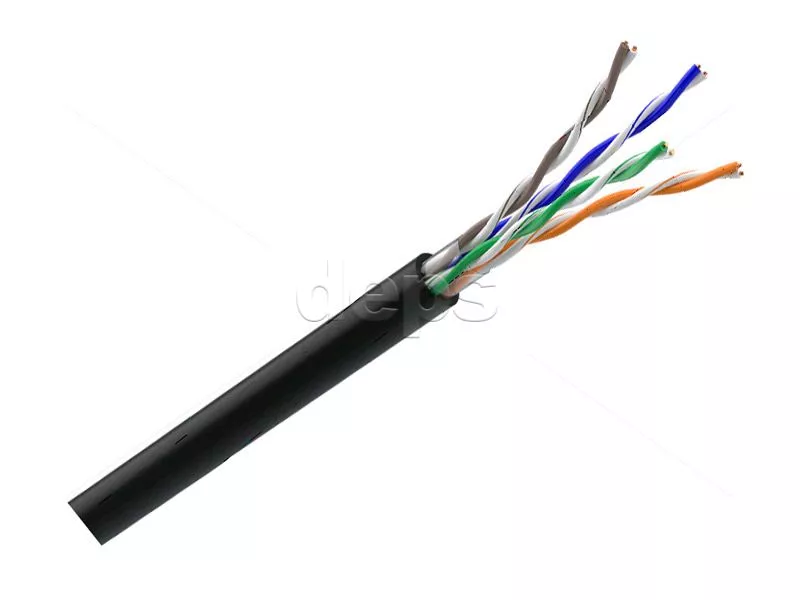 Кабель витая  пара OK-net (Одескабель) (Одескабель) КПП-ВП (100) 4*2*0,51 внешний (U/UTP CAT5e 4Pr 24AWG Outdoor)