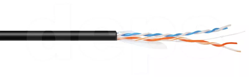 Кабель витая пара Step4Net UTP CAT 5 2P 0,51мм CCA наружный