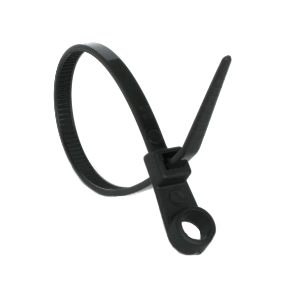 Кабельна з кільцем 3,6х110 чорна (100шт) Стяжка Ziplex