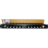 Кабельний організатор Atcom 19" 1U гребінчатий, цільнометалевий (P0001)