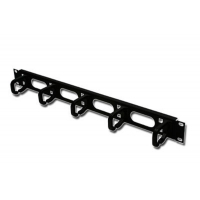 Кабельный организатор 19" 1U 40х50 пластиковые скобы black Conteg (DP-VP-P1)