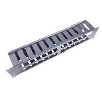 Кабельный организатор 19" 2U с крышкой SN (80мм) - 9005 Eserver (КР-012.2U.19)