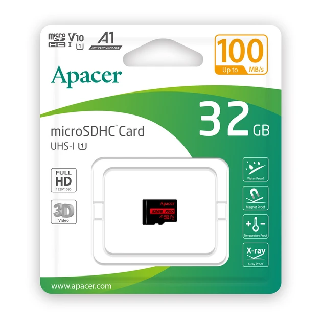 Карта памяти microSDHC Apacer 32 GB class 10 UHS-1