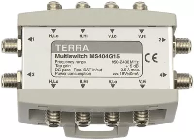 Каскадовані мультисвічі TERRA MS404