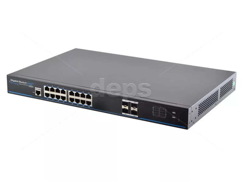 Керований гігабітний POE комутатор FoxGate S6016G-S4-W POE (230W) [GE: 16 x RJ-45 + 4 x SFP]