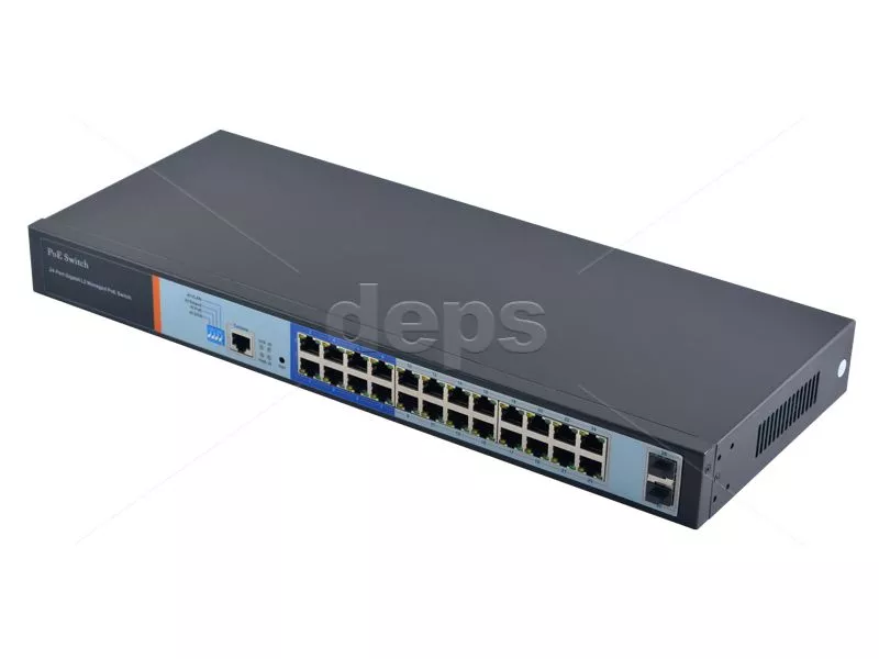Керований POE комутатор FoxGate S6024G-S2-W POE (250W/400W) S6024G-S2-W POE (400W)