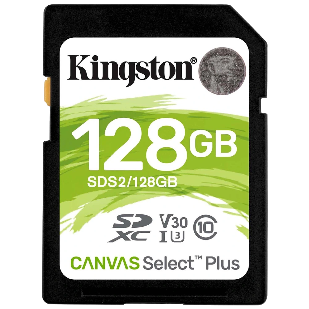 Kingston 128GB SDXC Canvas Select Plus 100R C10 UHS-I U3 V30