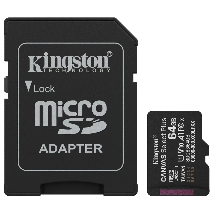 Kingston MICRO SDXC 64GB UHS-I W/ADAPTER