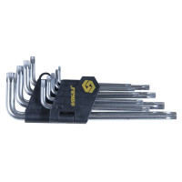 Ключ Sigma набор TORX 9шт T10-T50мм CrV, длинные с отверстием (4022231)