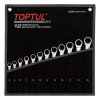 Ключ Toptul комбинированный трещоточный 8-19мм 12шт (GPAQ1202)