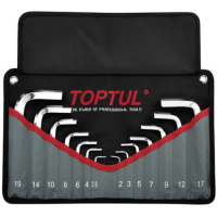 Ключ Toptul шестигранный Г-обр. 2-19мм 14шт. в чехле (GPAQ1401)
