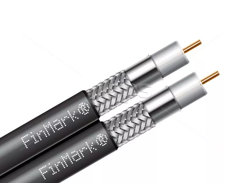 Коаксіальний кабель 2F 690BVcu black FinMark (чорний, 152м)
