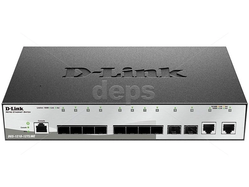 Коммутатор 2 уровня D-Link DGS-1210-12TS/ME