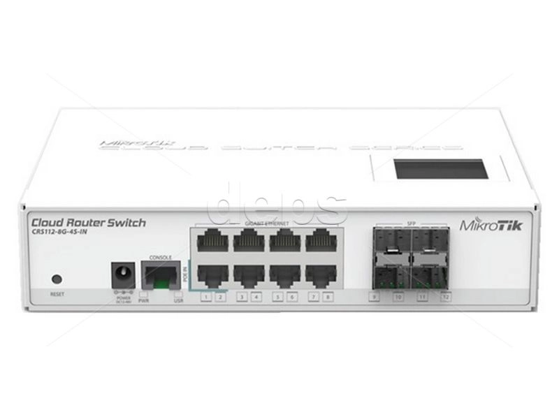 Коммутатор MikroTik CRS112-8G-4S-IN