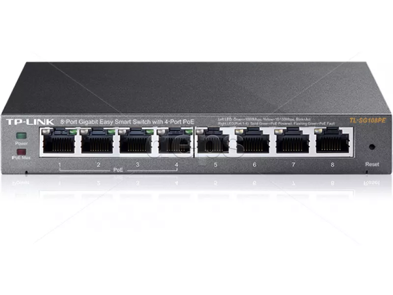 Коммутатор TP-Link TL-SG108PE