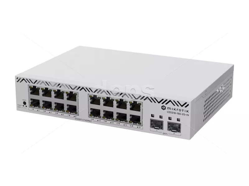 Коммутатор управляемый MikroTik CSS318-16G-2S+IN