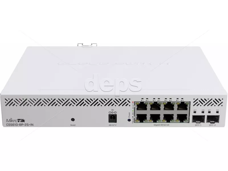 Коммутатор управляемый MikroTik CSS610-8P-2S+IN