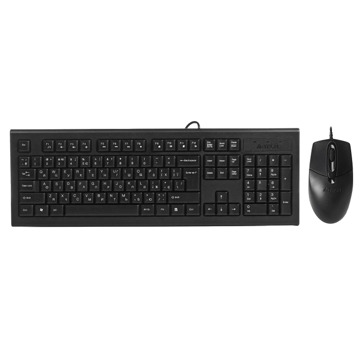 Комплект клавиатура+мышка A4Tech KR-8572S Black