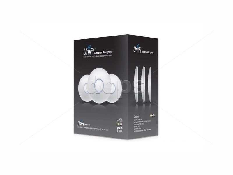 Комплект из 3-х точек доступа Ubiquiti UniFi AP Pro 3-pack (UAP-PRO-3)
