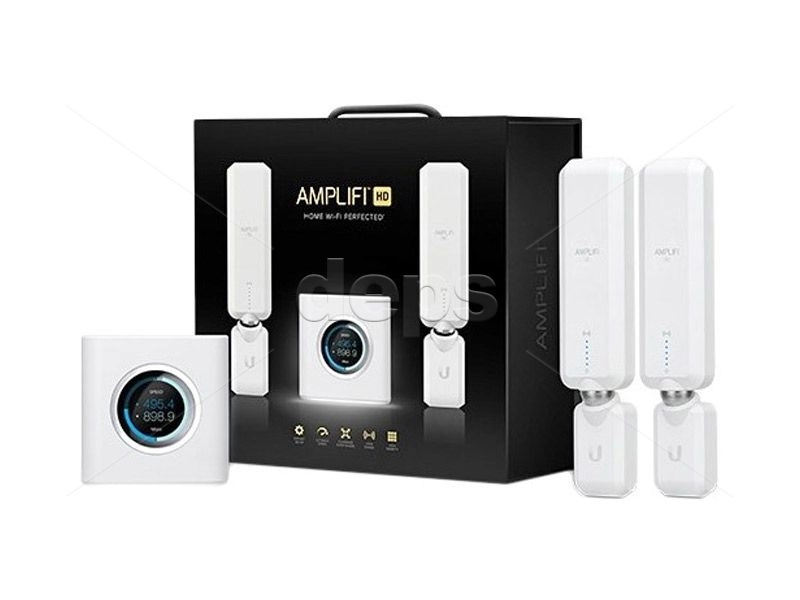Комплект (из безпроводного маршрутизатора AFi-R и двух точек AFi-P-HD) Ubiquiti AmpliFi High Density (AFi-HD)