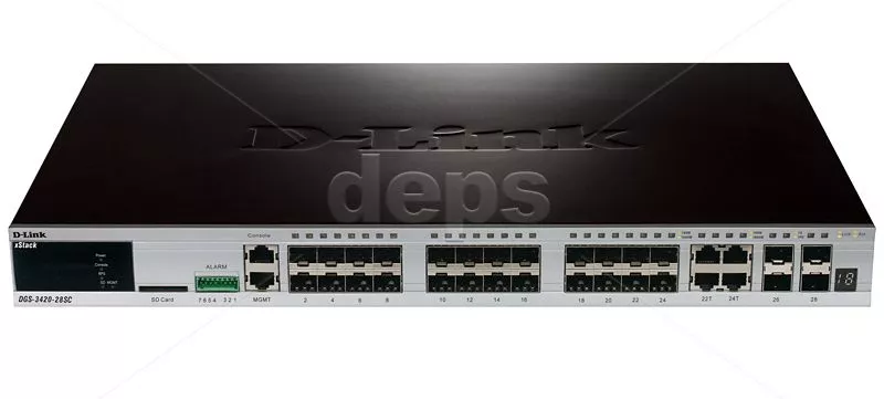 Комутатор D-Link DGS-3420-28SC/B1A