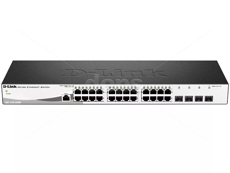 Комутатор DGS-1210-28/ME/A2 24x1G, 4xSFP, L2