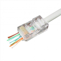 Конектор RJ45 cat.5e UTP 8P8C (наскрізні отв., позолоч. конт.) 50 шт Cablexpert (LC-PTU-01/50)