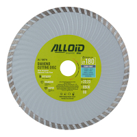 Круг отрезной Alloid алмазний, Turbo Wave, 180мм (DS-7180TW)