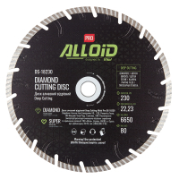 Круг отрезной Alloid Pro, алмазный, Deep Cutting, 230мм (DS-18230)