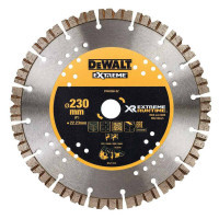 Круг отрезной DeWALT алмазный гранит/кирпич/пеноблок, 230х2.6х22.23 мм (DT40260)