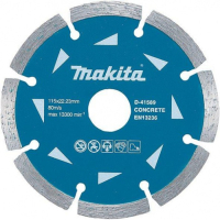 Круг отрезной Makita алмазный по бетону сегментный 125х22.23 мм (D-41595)