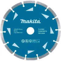 Круг отрезной Makita алмазный по бетону сегментный 180х22.23 мм (D-41604)