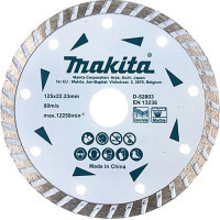 Круг отрезной Makita алмазный по бетону и мрамору турбо 125x22.23 мм (D-52803)