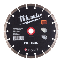Круг отрезной Milwaukee алмазный DU 230, 230мм (4932399524)