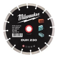 Круг отрезной Milwaukee DUH 230, алмазный для твердого бетона (4932478710)